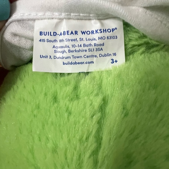 Green Frog Plush Build A Bear Workshop 16" Khaki Cargo Shorts T Shirt Preppy - Picture 12 of 13